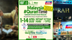 Quarantine bersama #QuranTime sejam setiap hari