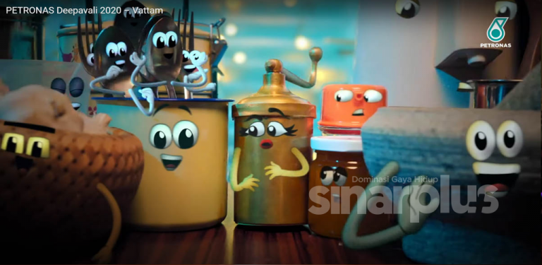 [VIDEO] Kecoh habis kat dapur lawan siapa lagi 'power', Petronas tampil animasi Vattam ajar cara buat murukku