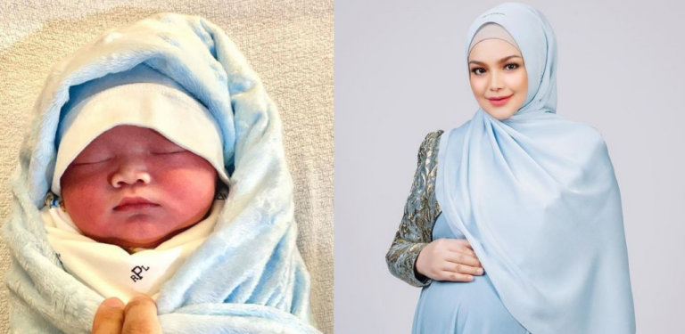 Cukup sepasang. Aafiyah kini kakak, Siti Nurhaliza selamat bersalin anak kedua