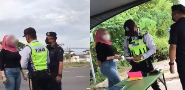 Wanita berkasar polis direman, pakaian, telefon bimbit dirampas