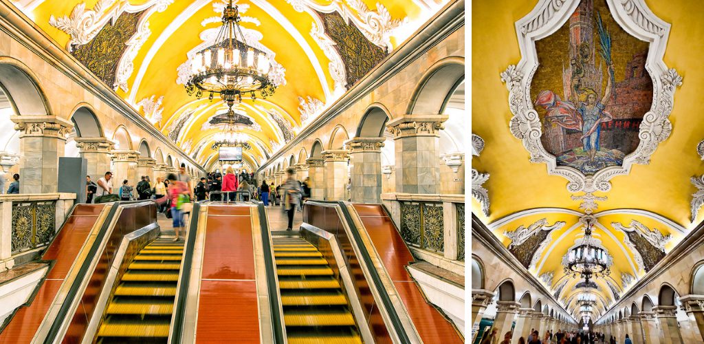 6 stesen kereta api terindah ada Moscow, masih kekalkan keunikan tradisi