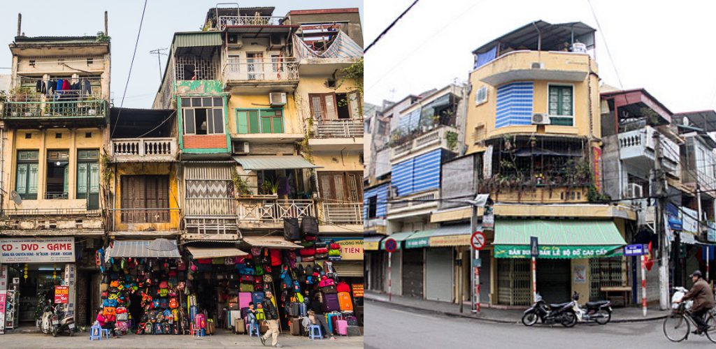 Trend tube house di Hanoi Vietnam, kediaman yang tinggi dan memanjang