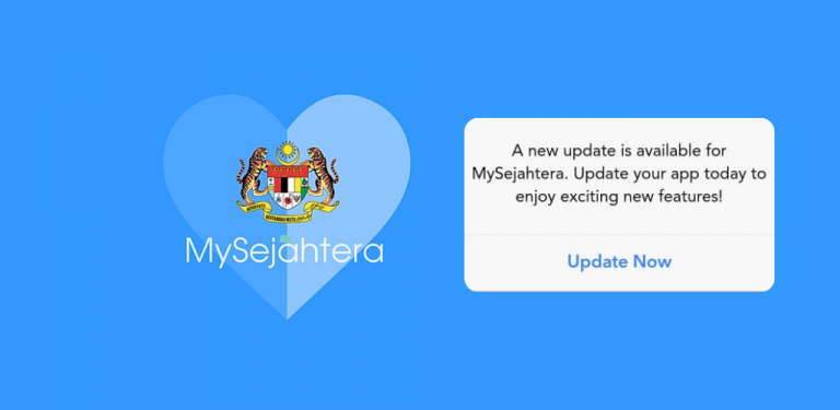 Update, nikmati versi terkini MySejahtera. Ikut 4 langkah mudah