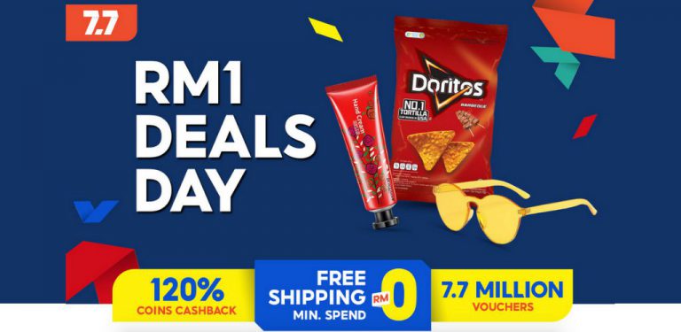 RM1 Deals Day sempena 7.7 Shopee, banyak item menarik dijual pada harga tak masuk akal!