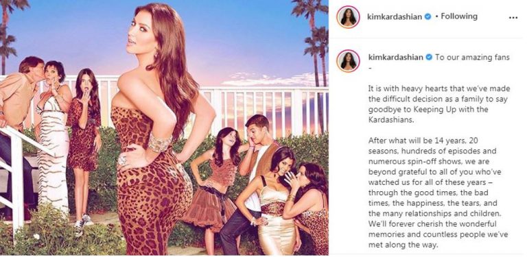 Kim Kardashians umum berita mengejutkan: Keeping Up With The Kardashians ditamatkan selepas 14 tahun