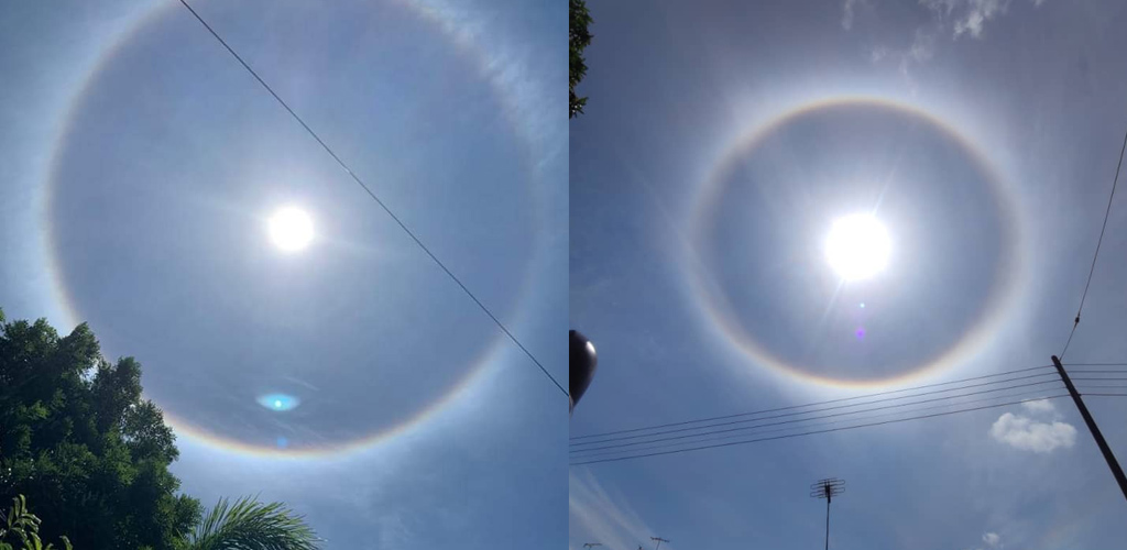 Subhanallah, indahnya! 10 foto fenomena Halo Matahari yang buat ramai terpukau