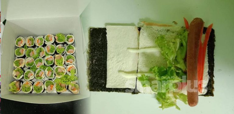 Sushi sandwich guna roti, sesuai buat anda yang sedang mengamalkan diet nasi