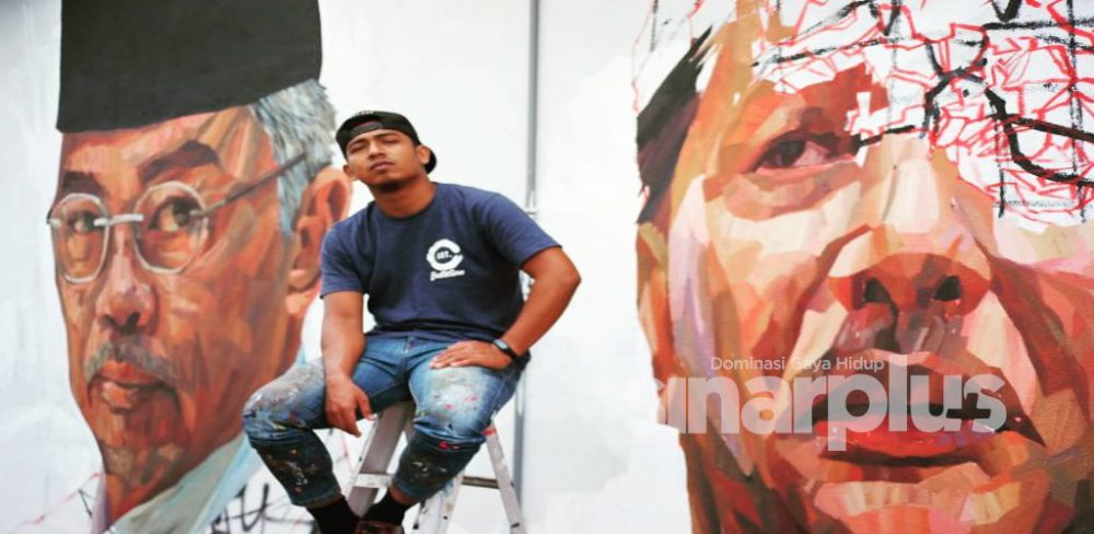 Covid-19: Anak Terengganu lukis mural frontliner negara tanda terima kasih