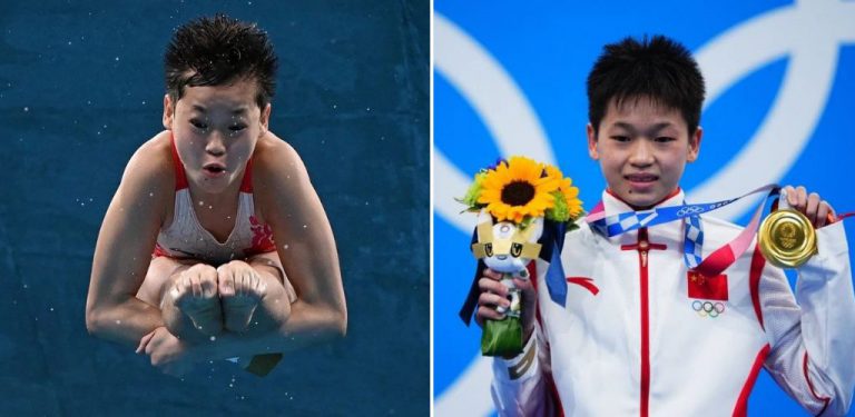 Di sebalik 3 kali skor ‘perfect 10,’ atlet terjun China 14 tahun raih emas untuk tampung rawatan ibu
