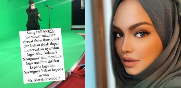 Sedih pemergian Siti Sarah, Tokti sebak, hanya mampu nyanyikan dua baris 'Aku Bidadari Syurgamu'
