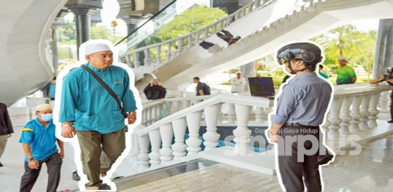 Topi pengimbas suhu pantau jemaah masjid di Brunei