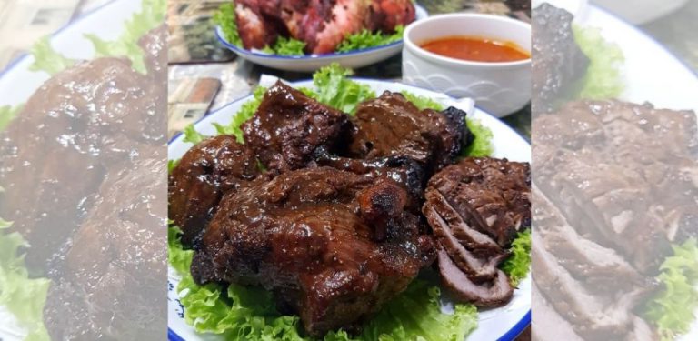 Daging bakar acah-acah 'Daging HariRimau Nanges'