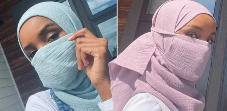 Model terkenal, Halima Aden reka topeng muka khas buat petugas barisan hadapan bertudung