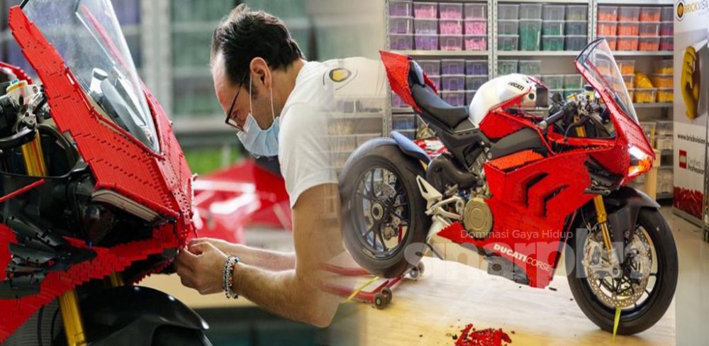 400 jam cantum blok LEGO, hasilkan Ducati Panigale V4
