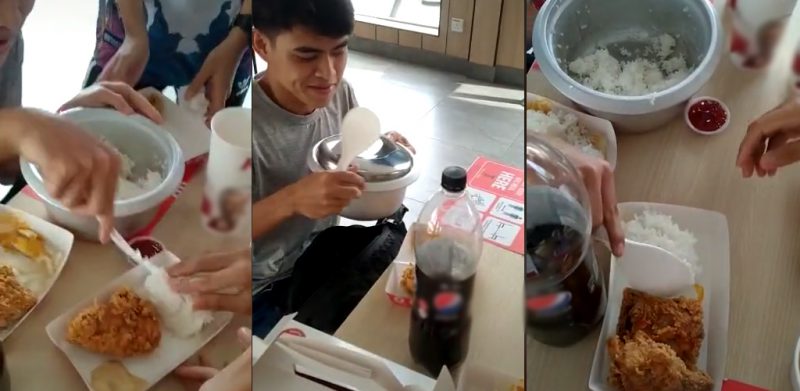 [VIDEO]Pemuda bawa periuk nasi masuk restoran undang dekah warganet raih 3.3 juta tontonan