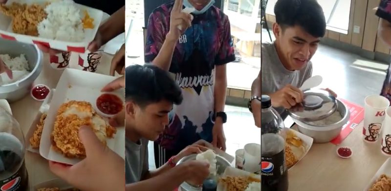 [VIDEO]Pemuda bawa periuk nasi masuk restoran undang dekah warganet raih 3.3 juta tontonan