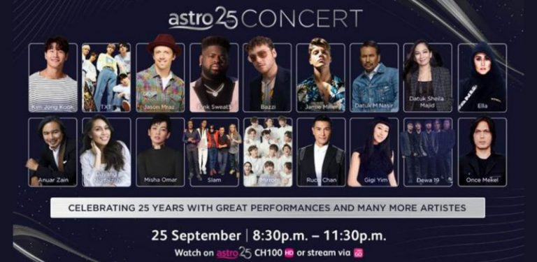 ‘Astro 25 Concert’ tampil gandingan artis tempatan dan antarabangsa