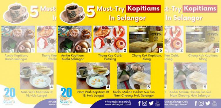 Sudah lengkap dua dos? Jom singgah 5 kopitiam terbaik di Selangor, ada menu asli lebih 100 tahun!