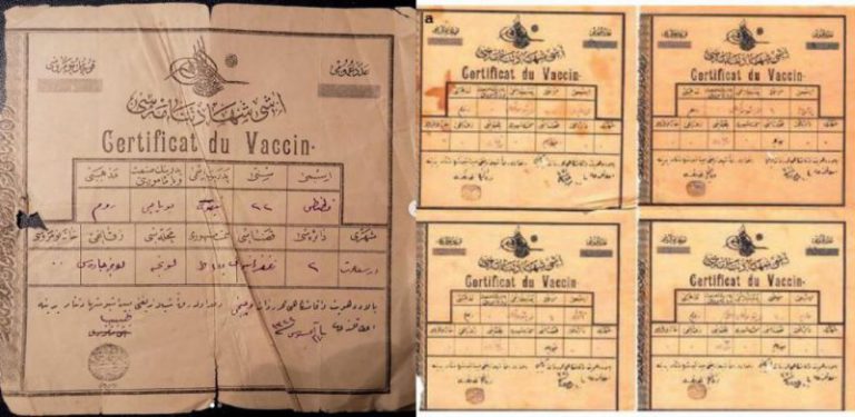 Ini rupa sijil vaksin zaman Turki Uthmaniah tahun 1900, cegah penyakit cacar air
