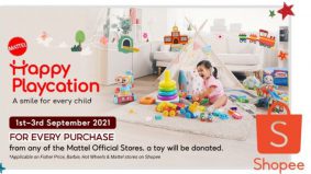 Jom hadiahkan mainan kepada kanak-kanak kurang bernasib baik menerusi kempen Happy Playcation Mattel & Shopee
