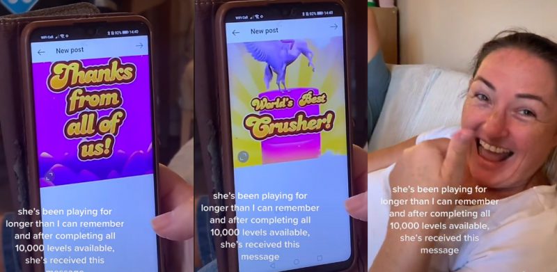 [VIDEO]Hebat! Gadis tunjuk ibu dapat 'World Best Crusher' tamat 10,000 level Candy Crush