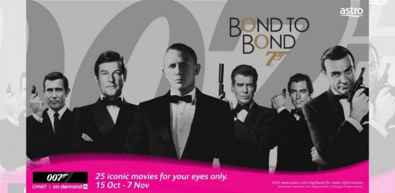Istimewa buat peminat James Bond, Astro bawakan 25 siri filem