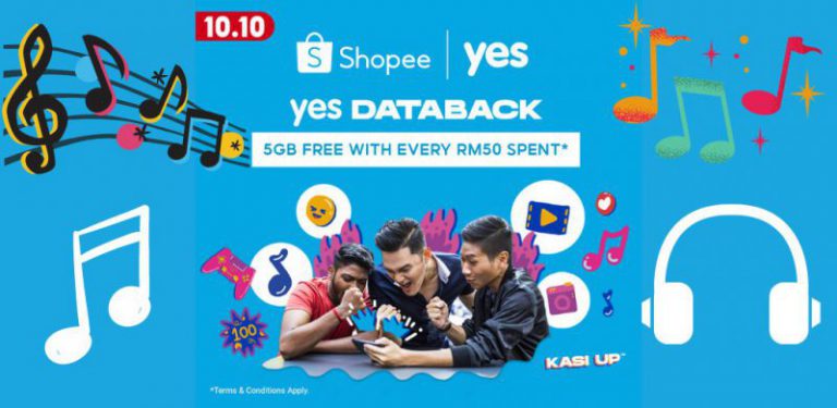Nikmati data 5GB percuma dengan setiap pembelian RM50 di Shopee, jangan lepaskan peluang keemasan ini