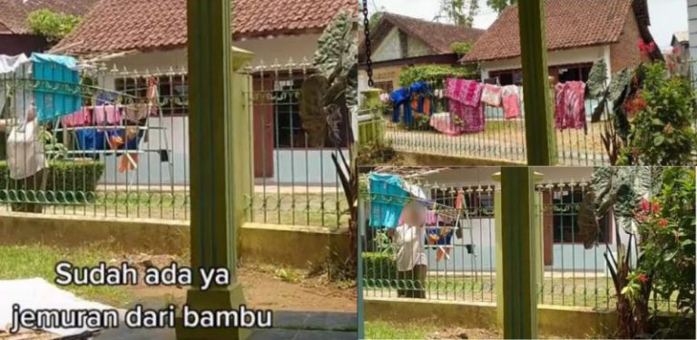 [VIDEO] Wanita kesal jiran seberang jalan, buat pagar rumahnya jadi ampaian