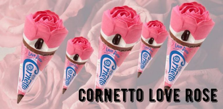 Cantiknya bunga ros pada Cornetto Love Rose yang disatukan dengan rasa buah pic dan coklat. Nak makan pun sayang!