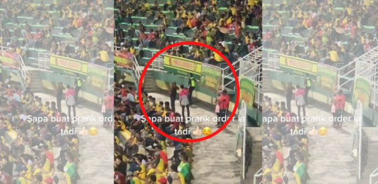 [VIDEO] Gelagat abang rider cari customer pesan makanan dalam stadium dibanjiri penonton undang simpati ramai