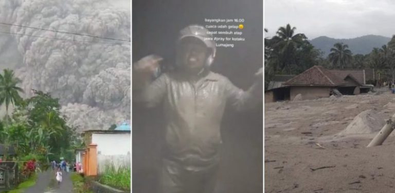 [VIDEO] 4.00 petang gelap gelita, abu tenggelamkan rumah hingga ke atap, berikut sejarah letusan Gunung Semeru