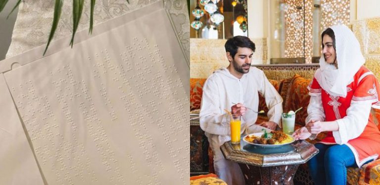 Restoran Arab Saudi sedia menu dalam tulisan braille untuk golongan cacat penglihatan buat pesanan makanan