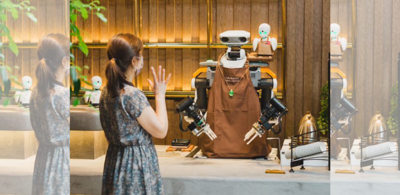 kafe robot jepun dikendalikan pekerja OKU