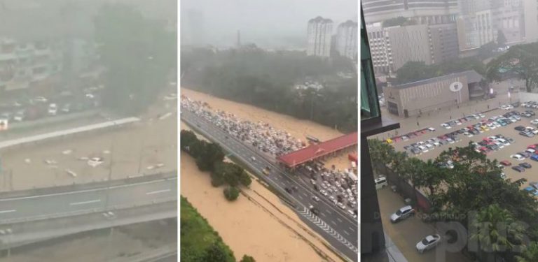 [VIDEO] Lembah Klang dilanda banjir kilat, Terowong Kuchai, Smart Tunnel ditutup