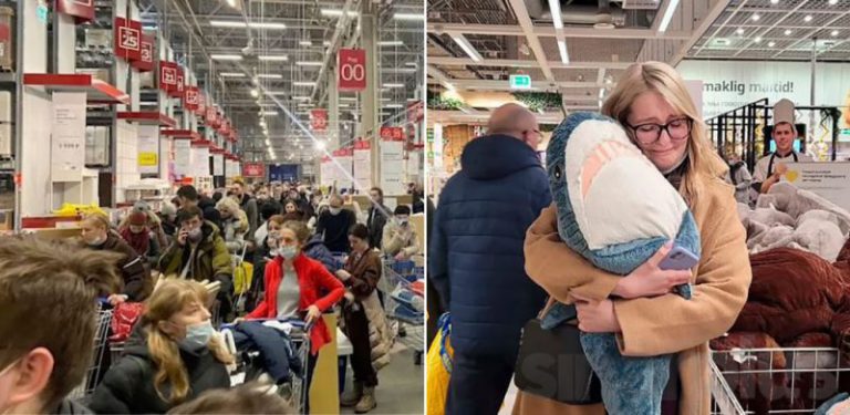 [5 FOTO] IKEA Rusia sesak, penduduk tempatan berpusu buat pembelian terakhir sebelum operasi ditamatkan