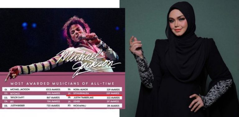 Miliki 329 anugerah, Siti Nurhaliza atasi Celine Dion, Justin Timberlake