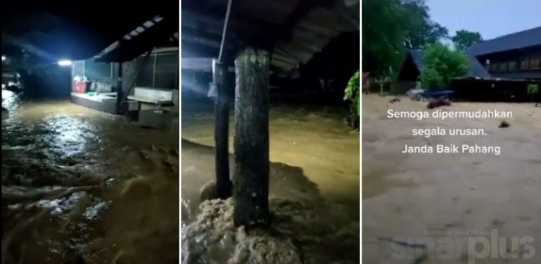[VIDEO] Banjir kilat, Janda Baik bagaikan sungai, 140 buah rumah dinaiki air, tanah runtuh