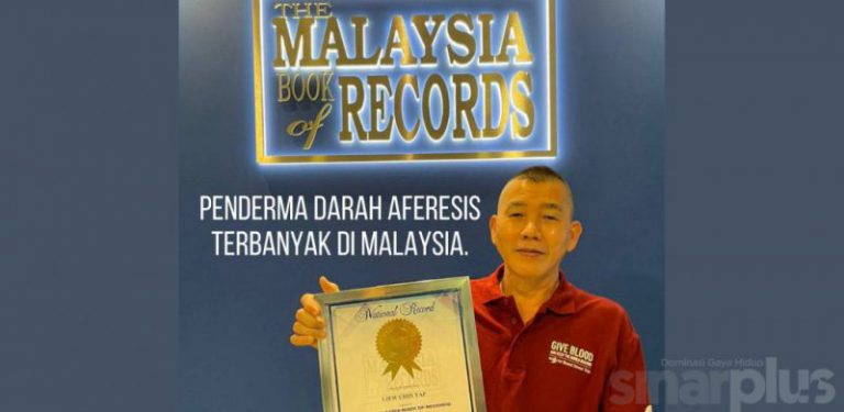 Lelaki derma darah paling kerap, 632 kali dalam 30 tahun diiktiraf Malaysia Book of Record